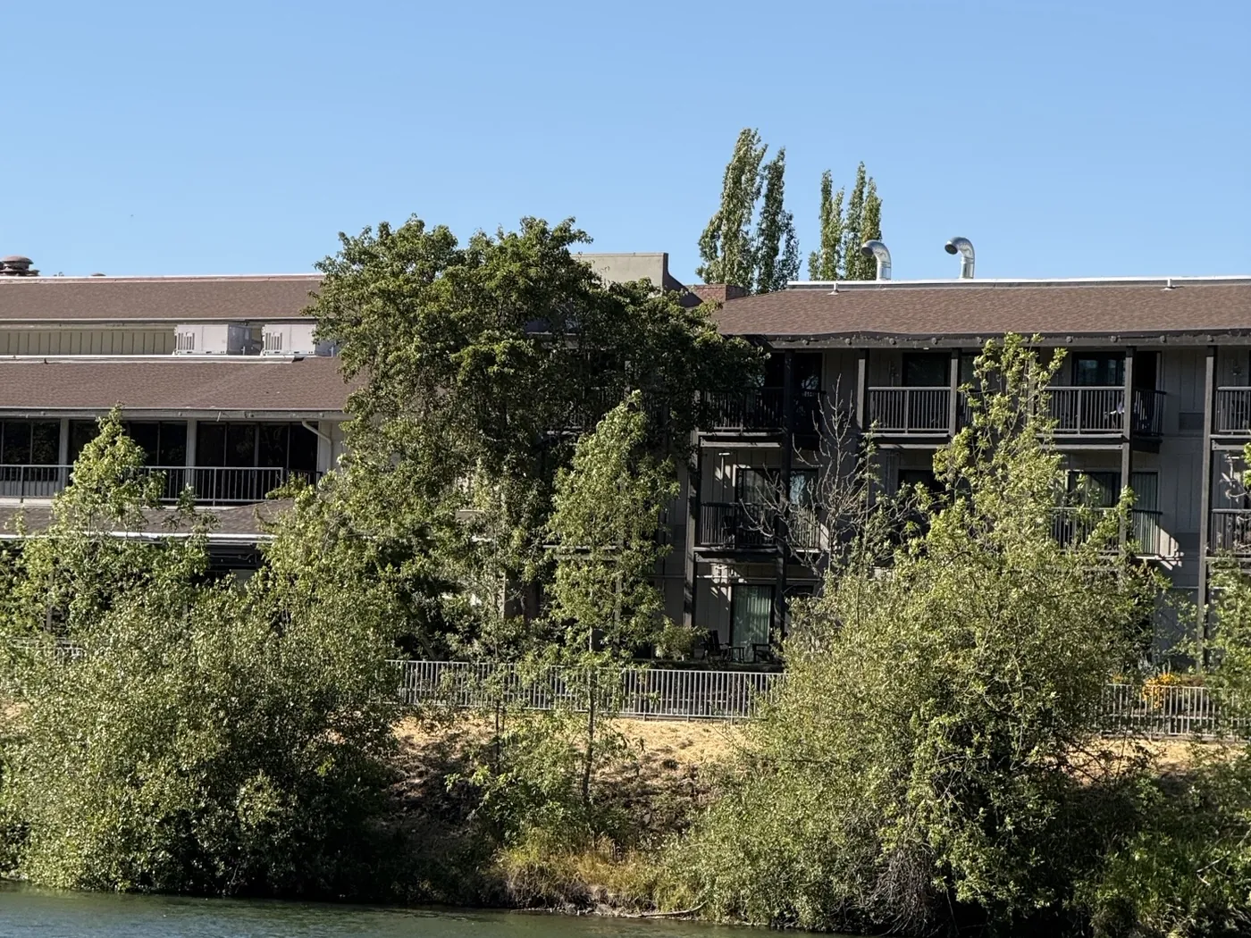 Valley River Inn viewed across the Willamette River in Eugene